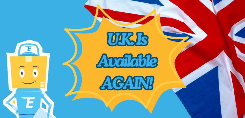 Important Update – The U.K market is Back!